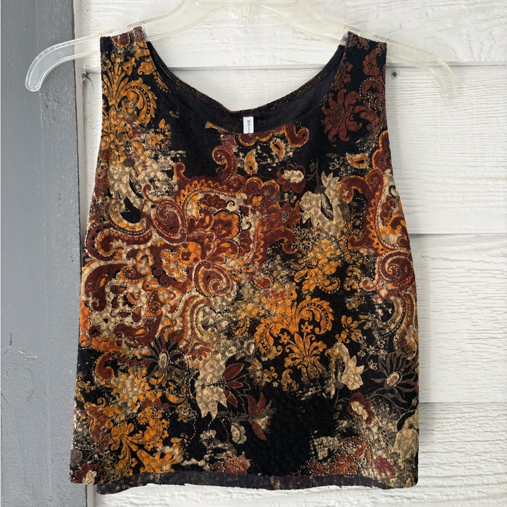 White Stag Multicolor Paisley Top